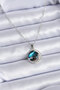 316L Steel Silver Color Planet Model Zircon Stone Women's Necklace alithestereo