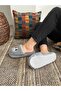 Eyed Silent Sole Plush Fluffy Daily Wearable House Slippers Bohça Çeyiz - 2