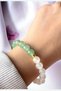 Love, Luck Magnet Aventurine, Pink Quartz, Selenite Natural Stone Bracelet 8 mm - 2