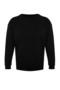 Black Slit Detailed Thin Knitted Sweatshirt TBBSS22SW0172 - 7