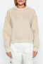Taş Bisiklet Yaka Regular Fit Nakışlı Kalın İçi Polarlı Örme Sweatshirt TWOAW24SW00199 - 4