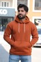 3 thread Sweatshirt hooded with kangaroo pockets oversize Men - 4