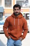 3 thread Sweatshirt hooded with kangaroo pockets oversize Men - 2