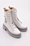Women's Boots White Wrinkled Patent Leather 101763421027 - 2