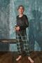 13351-50 Plaid Soft Velvet Children's Pajama Set (Mom and Girl Can Be Combined) - 6