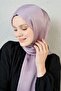 Women's Light Lilac Janjan Chiffon Evening Dress Shawl - 3