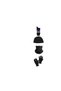 Luxury Black Thermal Underwear Set Soldier Set Fleece Beanie Neck Collar Gloves Thermal Socks Set - 3