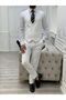 Men's Suit Swallow Collar Italian Cut Slim Fit Jacket Vest Pants - 4