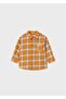Baby Boy Yellow Shirt Plaid Long Sleeve