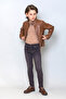 Kids Boy's Judge Collar Faux Leather Coat - 3