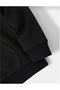 UNISEX HOODED, DRESSED, PRINTED, WINTER BLACK SWEATSHIRT - 3