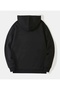 UNISEX HOODED, DRESSED, PRINTED, WINTER BLACK SWEATSHIRT - 2