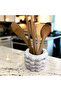 Black and White Marble Effect Buble Countertop - Vertical Spoon Holder - 2