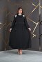 Stone Evening Dress Black