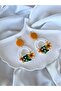 Miyamila Collection Custom Design Handmade Sunflower Polymer Clay Flower Earrings