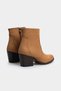 Avanth Brown Suede Zipper Detail Women's Heeled Boots - 5