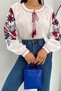 Women's New Season Tasseled Balloon Sleeve Embroidered Cotton Blouse - 7