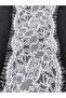 Bearded Lace EN 22 cm Length 1.5 Meters Ecru (Off White) - Black - 2