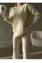 New Season Women's Knitwear Fabric Oversize Fit Sweater and Pants Smoked Two-Piece Set 0259 - 2