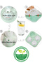 Silicone Soccer Ball Large Size 4 Compartment Ice Mold with Lid, Green - 5