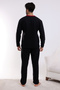 Flkn 7202 Fleece Winter Men's Home Pajama Set Sleeping Set - 6