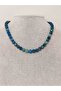 Apatite Stone Facet Cut Necklace 8mm (Fixed Clip) - 3