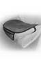 Premium Front Seat Cushion High Quality Suede Black with Extra Pocket - 5