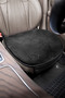 Premium Front Seat Cushion High Quality Suede Black with Extra Pocket - 2