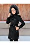 KMKKOMBIN WOMEN'S BELT DETAILED LINED INNER MINI SIZE CUSTOM SPOON COAT - 3
