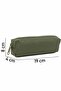 01106 Khaki Crinkle Fabric Unisex Single Compartment Water Resistant Finger Pen Holder Pencil Case - 6