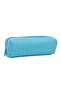 01106 Turquoise Crinkle Fabric Unisex Single Compartment Water Resistant Finger Pen Holder Pencil Case - 2