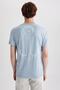Regular Fit Crew Neck Back Printed Short Sleeve T-Shirt B3810ax23hs - 6