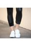 Women's Black Plush Corsage Leather Leggings, Elegance and Warmth Together! - 5