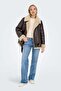Women's Onlnewlis Faux Leather Coat 15300262 Brown - 2