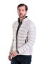 Extra Slim Fit Plain Efes Command Collar Puffer Coat