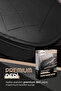 High Quality Premium Leather - Isofix Compatible Black Protective Back Seat Cushion with Extra Pocket - 6