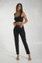 Cindy Black Non-Fading Mom Jeans Women's Boyfriend High-Waist Power Lycra - 4
