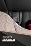 Premium Protective Back Seat Cushion High Quality Leather Isofix Compatible Extra Pocket Smoked - 3
