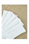 4 Pairs Unisex Plain White Color Washable College Socks - 4