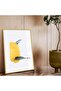Gold Metal Framed Collage Drawing Abstract Theme Unbreakable Glass Painting - 2