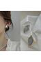 Gray White Leaf Design Gold Steel Earrings – New Season Steel Earrings