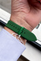 Unisex Wristwatch 3 Atm Waterproof Green Color Silicone Band Aluminum Case FRE2028C3 - 5