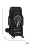 Professional Khaki 65+10 Liter Water Resistant Mountaineer & Camping Bag with Back Support - 2