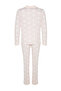 Pudra %100 Pamuklu Kalpli Gömlek-Pantolon Örme Pijama Takımı THMAW24PT00253 - 8