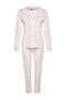 Pudra %100 Pamuklu Kalpli Gömlek-Pantolon Örme Pijama Takımı THMAW24PT00253 - 7