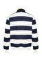 Lacivert Regular/Normal Kesim Polo Yaka Çizgili İçi Polar/Sıcak Tutan Sweatshirt TMNAW24SW00240 - 9