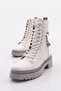 Women's Boots White Wrinkled Patent Leather 101763421027 - 4