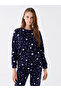 LCW DREAM Crew Neck New Year Themed Long Sleeve Women's Pajama Set - 6
