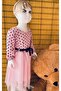 Polka Dot Long Sleeve Ruffled Tulle Dress - 2