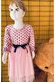 Polka Dot Long Sleeve Ruffled Tulle Dress
